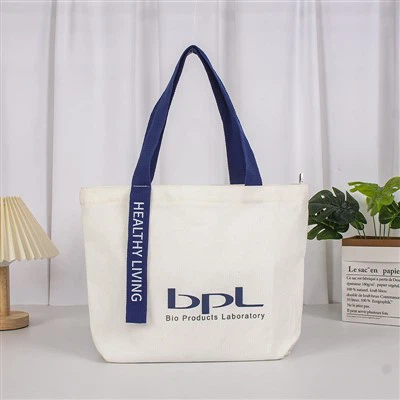 Offene Leinwandtasche